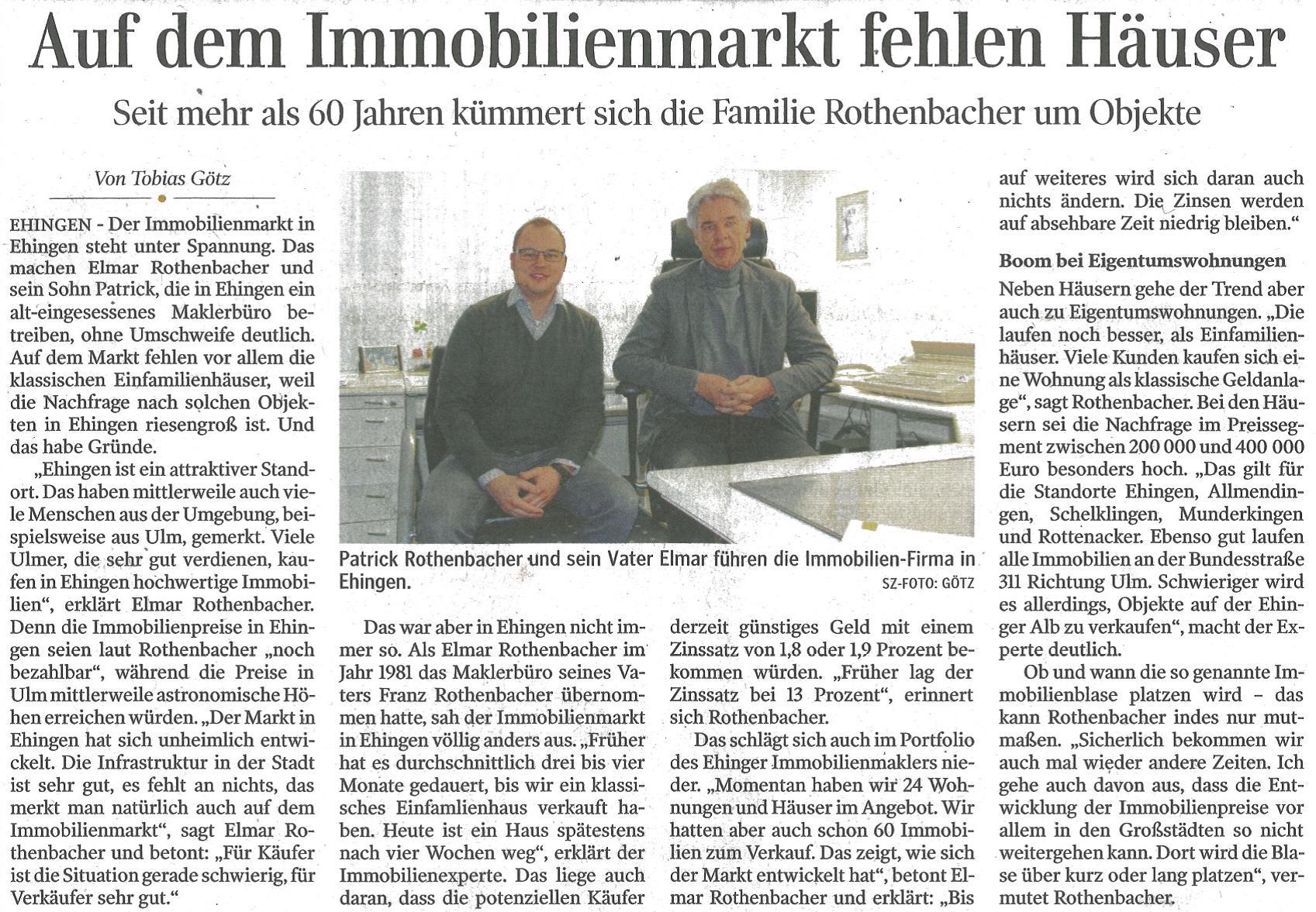 Bericht in der Schwäbischen Zeitung 