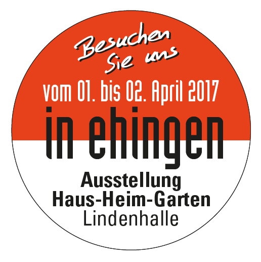 Besuchen Sie uns auf der Verbrauchermesse „Haus-Heim-Garten“ 1.-2. April 2017